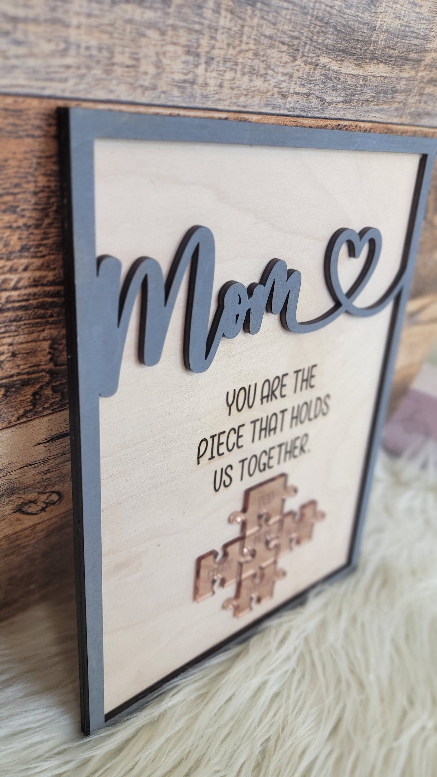 Personalized Mothers Day Puzzle Sign
