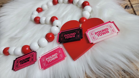 Pound Town Ticket Funny couples Gift